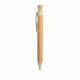 Penna a scatto in bamboo e paglia personalizzabili