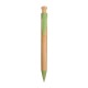 Penna a scatto in bamboo e paglia personalizzabili