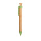 Penna a scatto in bamboo e paglia personalizzabili