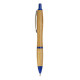 Penna a scatto in bamboo con clip in metallo personalizzabili Penna a scatto in bamboo con clip in metallo personalizzabili