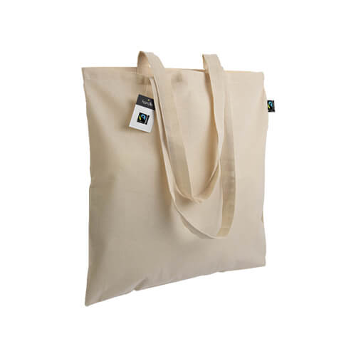 Shopper certificata Fairtrade in cotone 140gr Stampa il tuo logo Shopper certificata Fairtrade in cotone 140gr Stampa il tuo logo