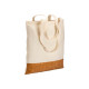 Shopper in cotone 135 gr  base in sughero con il tuo logo
