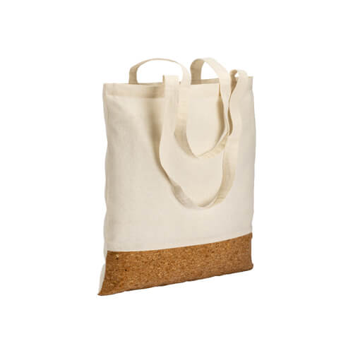 Shopper in cotone 135 gr base in sughero con il tuo logo Shopper in cotone 135 gr base in sughero con il tuo logo