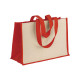 Shopper in cotone e dettagli in juta Promozionali