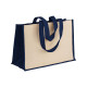 Shopper in cotone e dettagli in juta Promozionali