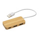 Hub USB Bambù Stampa la tua Pubblicità