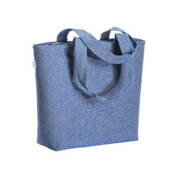 Shopper cotone riciclato cerniera 280 gr Shopper cotone riciclato cerniera 280 gr