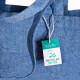 Shopper con soffietto alla base cotone riciclato