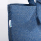 Shopper con soffietto alla base cotone riciclato