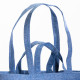 Shopper con soffietto alla base cotone riciclato