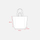 Shopper con soffietto alla base cotone riciclato Shopper con soffietto alla base cotone riciclato