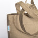 Shopper con soffietto alla base cotone riciclato