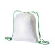 Zainetti bianco cordini colorati personalizzabili