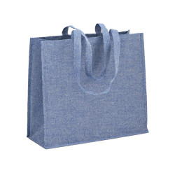 Shopper in cotone riciclato interno laminato 120 gr