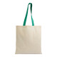 shopper cotone riciclato da 140 gr manici colorati Personalizzale con il tuo logo shopper cotone riciclato da 140 gr manici colorati Personalizzale con il tuo logo
