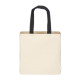 Maxi shopper cotone riciclato 280 gr manici colorati Promozionali