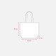 Maxi shopper cotone riciclato 280 gr manici colorati Promozionali Maxi shopper cotone riciclato 280 gr manici colorati Promozionali