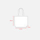 Maxi shopper cotone riciclato 280 gr manici colorati Promozionali Maxi shopper cotone riciclato 280 gr manici colorati Promozionali