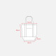 Mini shopper cotone riciclato 340 gr manici e base colorati personalizzabili Mini shopper cotone riciclato 340 gr manici e base colorati personalizzabili