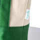 Mini shopper cotone riciclato 340 gr manici e base colorati personalizzabili