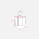 Mini shopper cotone riciclato 340 gr manici e base colorati personalizzabili Mini shopper cotone riciclato 340 gr manici e base colorati personalizzabili
