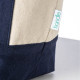 Mini shopper cotone riciclato 340 gr manici e base colorati personalizzabili