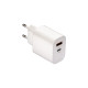 Caricabatterie USB 2 porte Stampa il tuo logo Caricabatterie USB 2 porte Stampa il tuo logo