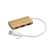 Hub USB bambù USB A/ type C personalizzabili Hub USB bambù USB A/ type C personalizzabili