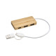 Hub USB bambù USB A/ type C personalizzabili Hub USB bambù USB A/ type C personalizzabili