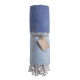 Telo mare/Fouta cotone riciclato 90 x 170 cm 180 gr personalizzabile Telo mare/Fouta cotone riciclato 90 x 170 cm 180 gr personalizzabile
