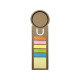 Righello segnalibro con foglietti adesivi Personalizzabile Righello segnalibro con foglietti adesivi Personalizzabile