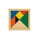 Gioco tangram in legno colorato con bustina in cotone Stampa il tuo logo Gioco tangram in legno colorato con bustina in cotone Stampa il tuo logo