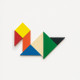 Gioco tangram in legno colorato con bustina in cotone Stampa il tuo logo Gioco tangram in legno colorato con bustina in cotone Stampa il tuo logo