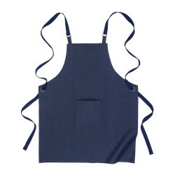 Grembiule da cucina lungo in denim di cotone Grembiule da cucina lungo in denim di cotone