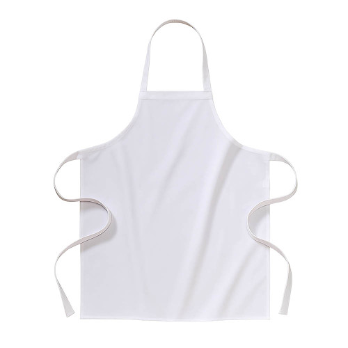 Grembiule lungo bianco in cotone 70x85 cm Stampa il tuo logo Grembiule lungo bianco in cotone 70x85 cm Stampa il tuo logo