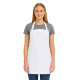 Grembiule lungo bianco in cotone 70x85 cm Stampa il tuo logo Grembiule lungo bianco in cotone 70x85 cm Stampa il tuo logo