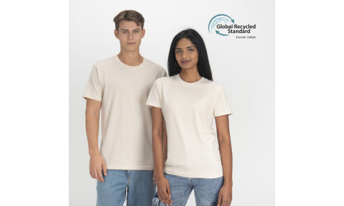 T-shirt colorata tessuto rigenerato personalizzabili