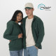 Felpa con cappuccio full zip tessuto rigenerato personalizzabili Felpa con cappuccio full zip tessuto rigenerato personalizzabili