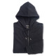 Felpa con cappuccio full zip tessuto rigenerato personalizzabili Felpa con cappuccio full zip tessuto rigenerato personalizzabili