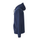 Felpa con cappuccio full zip tessuto rigenerato personalizzabili Felpa con cappuccio full zip tessuto rigenerato personalizzabili