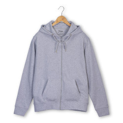 Felpa con full zip Tessuto Rigenerato