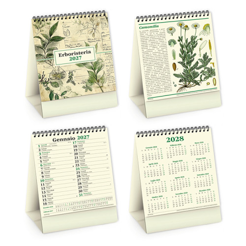 Calendario da tavolo Erboristeria personalizzato Calendario da tavolo Erboristeria personalizzato