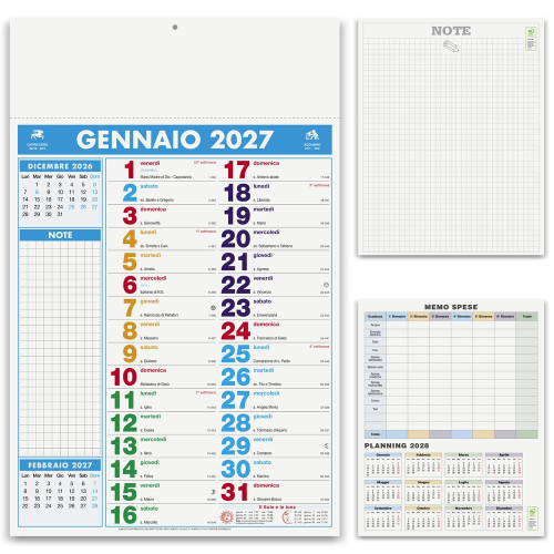 Calendario Multicolor notes Personalizzali con il tuo logo Calendario Multicolor notes Personalizzali con il tuo logo