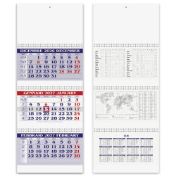 Calendario Trittico Bicolor 3 spirali