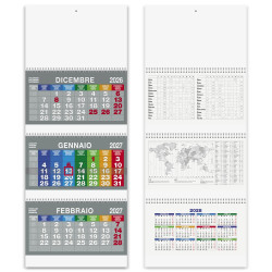 Calendario Trittico Spiral color