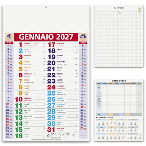 Calendario OLANDESE MULTICOLOR promozionale Calendario OLANDESE MULTICOLOR promozionale