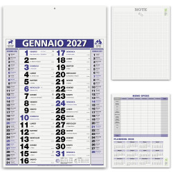 Calendario olandese BACK NOTES Calendario olandese BACK NOTES