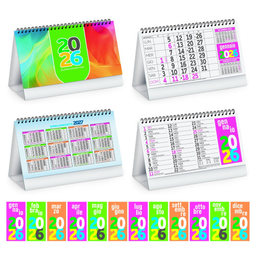 Calendari da tavolo Fluo Stampa la tua Pubblicità Calendari da tavolo Fluo Stampa la tua Pubblicità