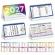 Calendari da tavolo  tipo olandese con grafica multicolore