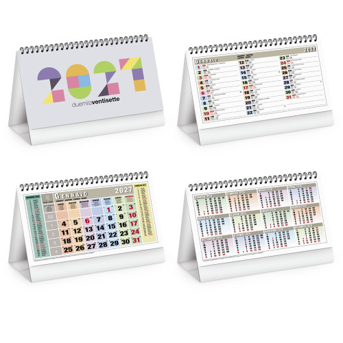 Calendari da tavolo grafica in Quadricromia